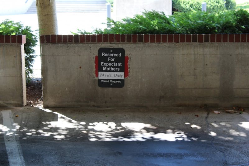 Ball State is now offering a special parking pass that allows expectant mothers to park at six designated spots throughout campus. Brooke Kemp, DN&nbsp;