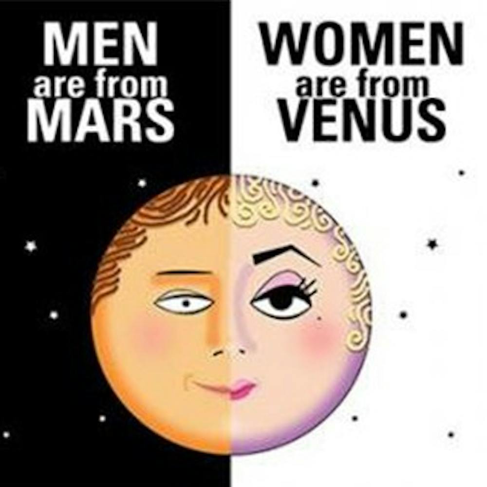 <p>The off-broadway hit Men Are From Mars, Women Are From Venus will come to Ball State&nbsp;Nov. 18th at 7:30 in John J.&nbsp;Pruis Hall. The play, based on the New York Times best-selling book by John Gray, looks at the differences between men and women and the effect it has on relationships.&nbsp;<i style="font-size: 14px;">Ball State Events Calendar // Photo Courtesy</i></p>