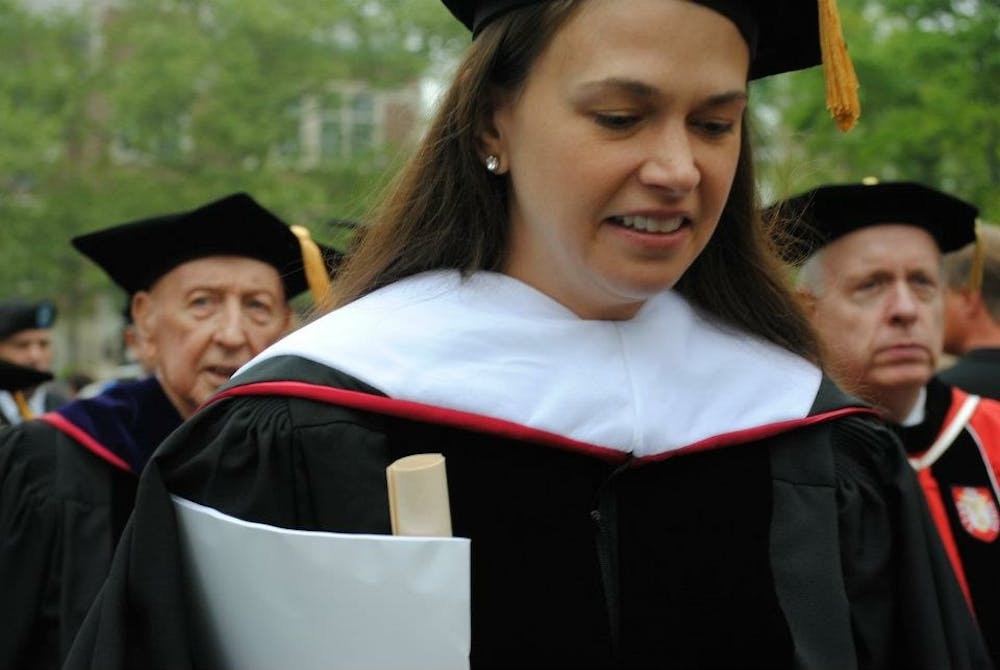 <p>Sutton Foster, a Broadway and television actress and Tony Award winner, will be coming to Muncie in the spring to co-direct Ball State's production of "Shrek: The Musical." Foster received an honorary doctorate degree from Ball State in 2012 and gave the spring commencement address. <em>Samantha Brammer // DN File</em></p>