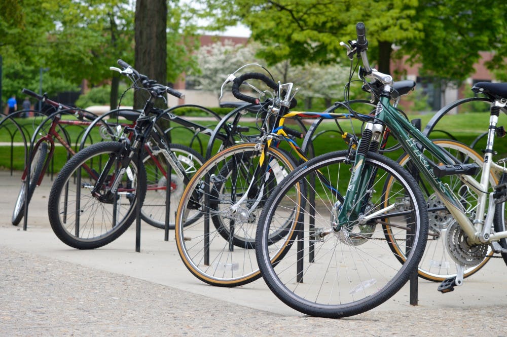 The university recently began the process of creating a more bike accessible campus. They are working on improving campus mobility and connections to the areas around campus. Rebecca Kizer, DN File