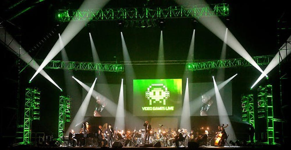 08.11.2009 Warszawa, Torwar. Video Games Live. Gry komputerowe, orkiestra symfoniczna oraz kilkudziesiecioosobowy chor polaczone w ca