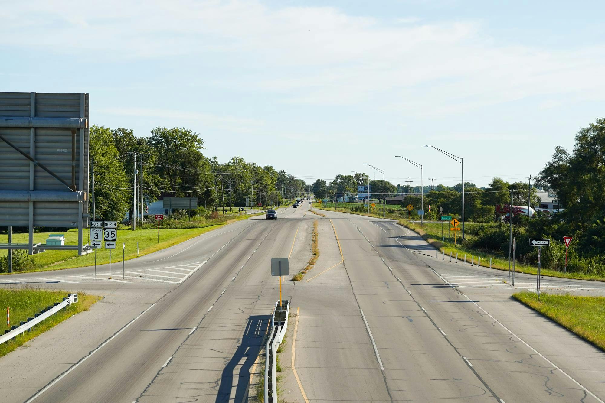 Interstate US-35 Aug. 25 around Munice Ind. The Indiana toll road could potentially cost traditional motorists over $15 for the 157 mile span. Isabella Kemper, DN