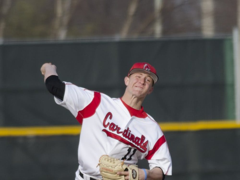 Freshman pitcher Zach Plesac throws a pitch against Bowling Green on March 21 at Ball Diamond. Plesac has received two MAC Pitcher of the Week awards this season. DN FILE PHOTO BREANNA DAUGHERTY