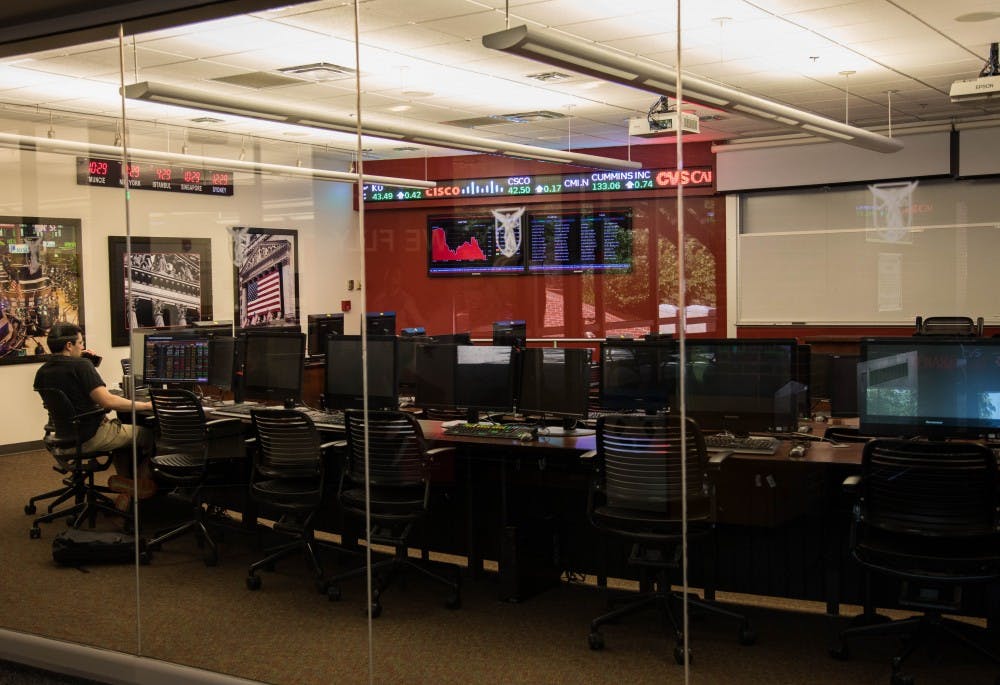 The Whitinger Business Building includes a simulating financial hub for Miller College of Business students. The commercial real estate club, mostly made up of business students, focuses on networking with professionals and building opportunities for students involved. Rachel Ellis, DN File