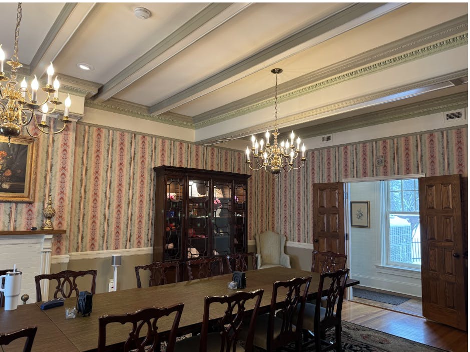 Dining Room of the Maplewood Mansion. 