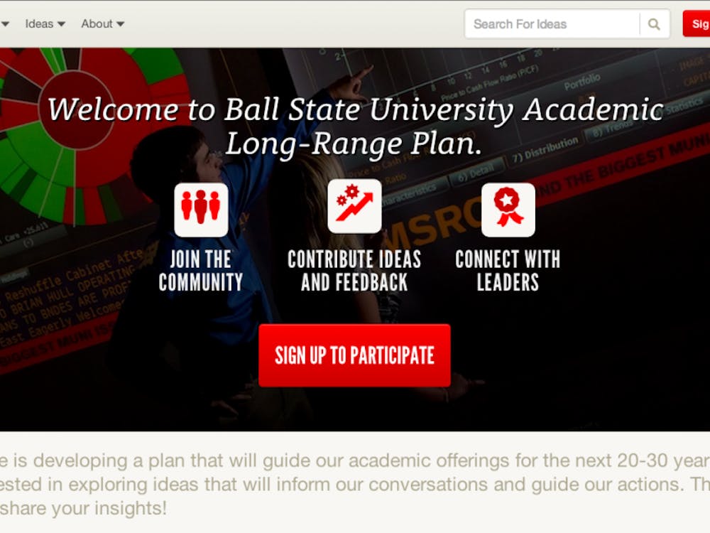 	In nearly a month, Ball State’s academic master plan website has seen 50 posts, about one-sixth of the responses the campus master plan received. The university released a website Oct. 17 to gather student input, about a month after the campus master plan website debuted. The campus master plan has had 297 ideas posted on its website.