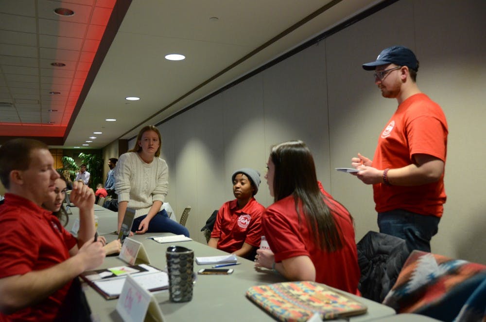 <p>SGA meets on Jan. 18 in the Student Center. <strong>Eric Pritchett, DN</strong></p>