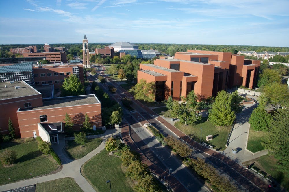 <p>The Legal Studies program at Ball State received an Academic Excellence Grant from President Paul W. Ferguson for $38,137 to fund an initiative. The initiative is to allow undergraduate students to provide legal services to people in the county and state starting in 2017. <em>DN PHOTO SAMANTHA BRAMMER</em></p>