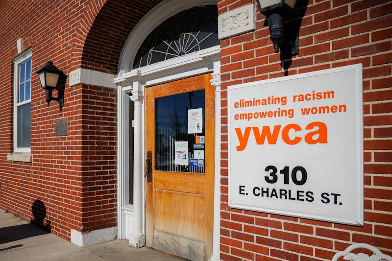 The Young Women’s Christian Association (YWCA) photographed Jan. 15 in Dwntown Muncie. The YWCA provides shelter to women and children struggling to find housing amid freezing temperatures. Andrew Berger, DN 
