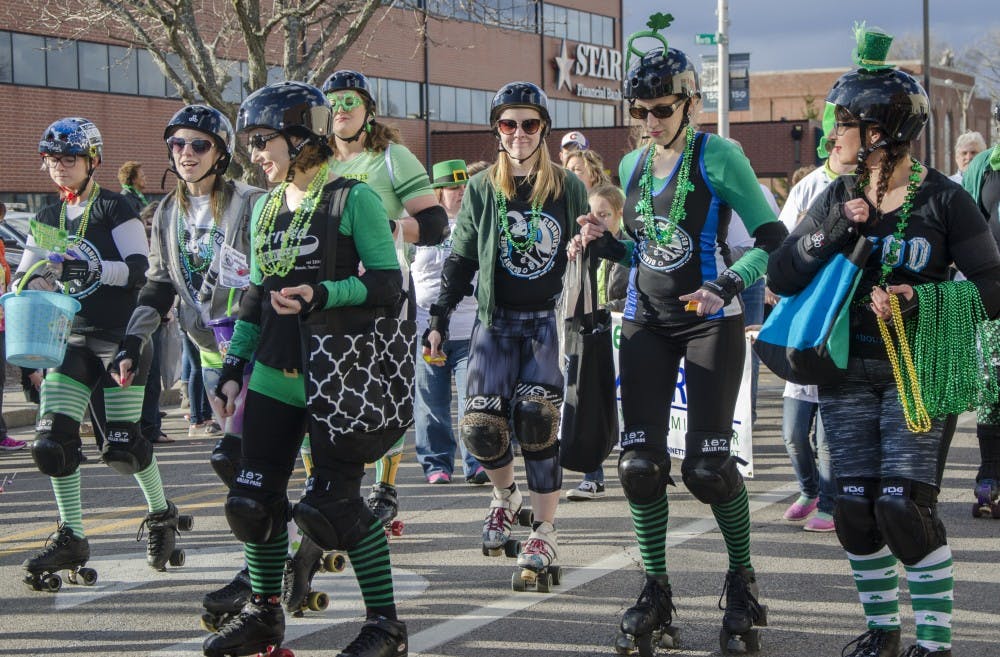 The St. Patrick's Day Parade took place in Downtown Muncie on March 17. Various floats handed out candy to parade-goers. DN PHOTO KELSEY DICKESON
