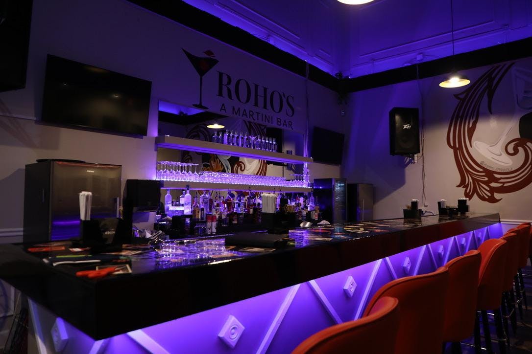 A photo of the bar area at Roho's, a martini bar, in Downtown Muncie, June 17. Trinity Rea, DN
