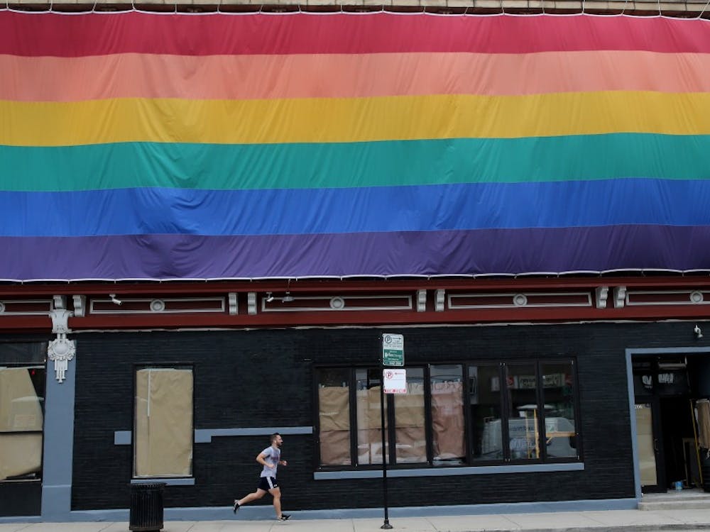 A large colorful pride banner is displayed in the Boys Town nieghborhood on June 26, 2015 in Chicago. The Supreme Court ruled Friday that same-sex couples have a constitutional right to marry nationwide without regard to their state's laws. (Antonio Perez/Chicago Tribune/TNS