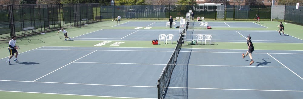 <p>The Ball State men's tennis team will begin its season with a match against Notre Dame&nbsp;Jan. 20 and against Purdue Jan. 21. Head coach Bill Richards hopes to challenge the Cardinals before Mid-American Conference play begins in March.&nbsp;<i style="background-color: initial;">Kelsey Dickeson // DN File</i></p>