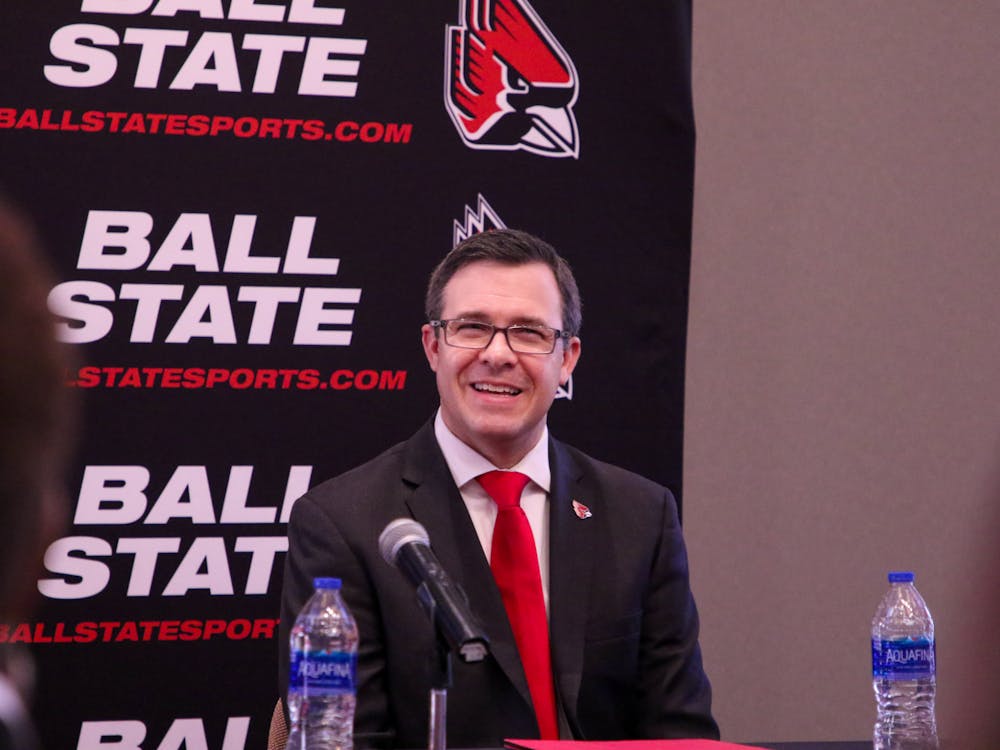Jeff Mitchell at his introductory press conference as Ball State’s new Athletic Director Feb. 6 at the Ball State Alumni Center. Daniel Kehn, DN