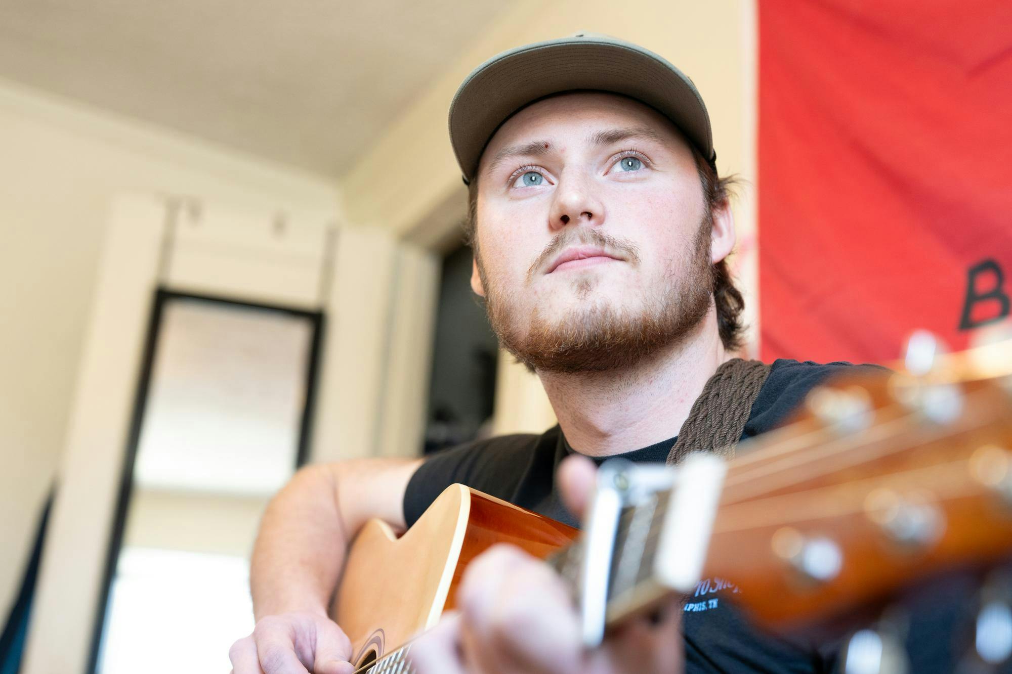 Sam Nieger poses for a portrait April 6 in Muncie, Indiana. Ryan Fleek, DN