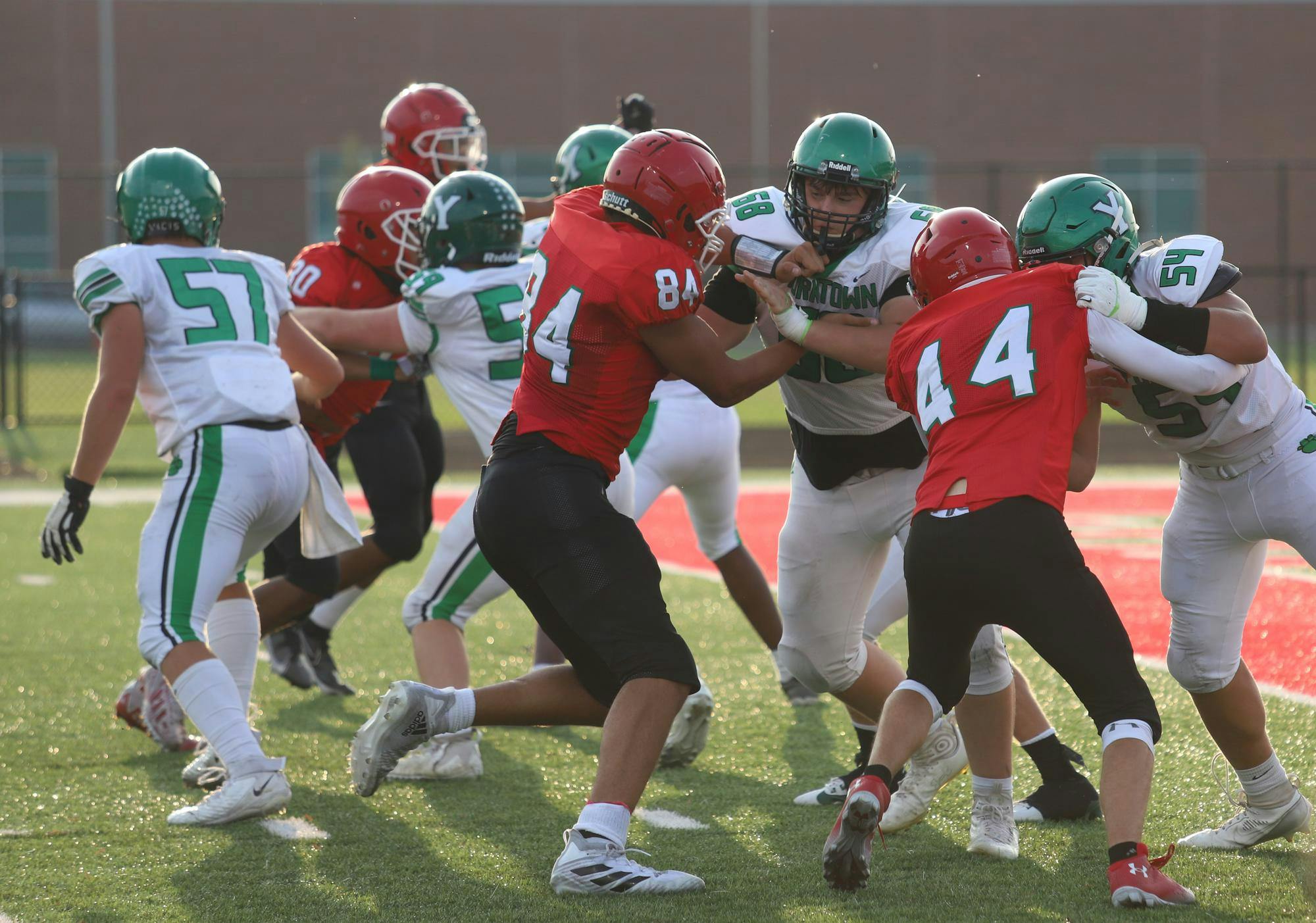 Anderson High School plays Yorktown High School Aug. 24 at Anderson. Yorktown won the game 42-2. Olivia Ground, DN