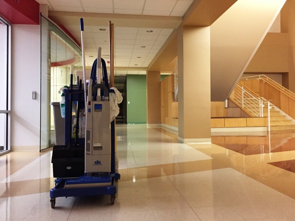 Custodians help students by giving them a clean place to shower, cook, do laundry, study and attend classes.&nbsp;Samantha Brammer // DN