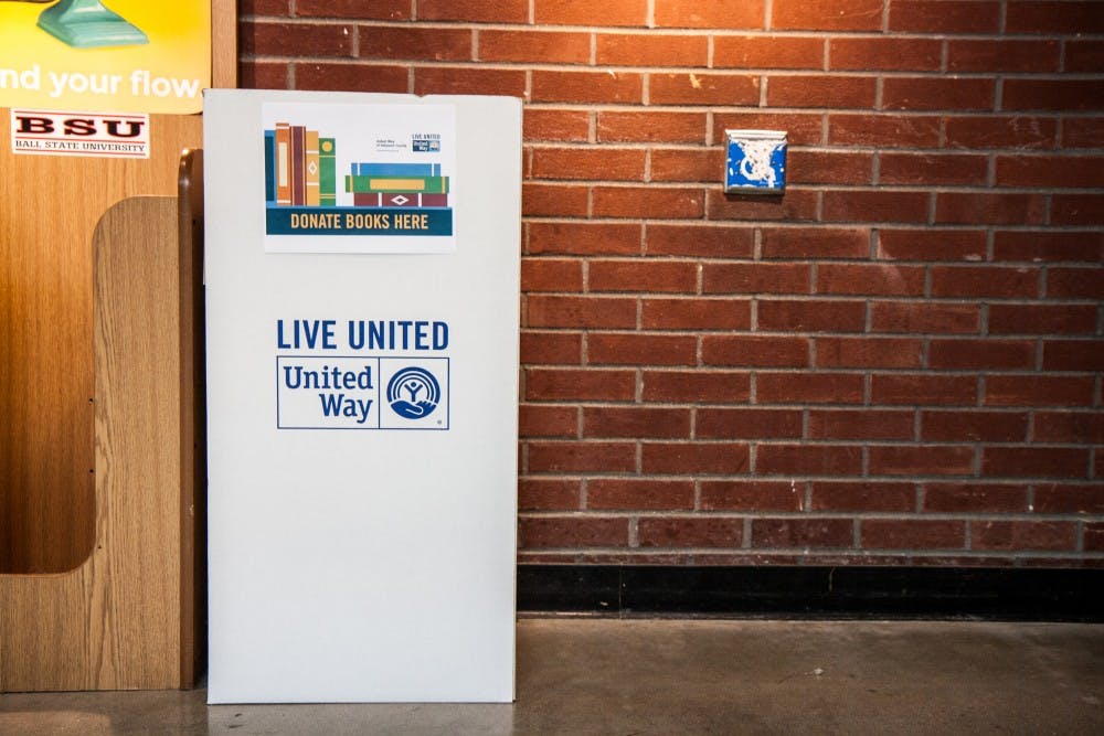 Ball State is helping to fill Little Free Libraries by participating in a book drive. United Way donation boxes are located in 10 different buildings around campus. Kaiti Sullivan, DN