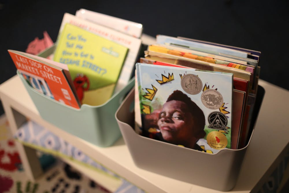 Books sit on a table in Hailey Maupin’s classroom at Southview Elementary School Jan 20. Jacy Bradley, DN