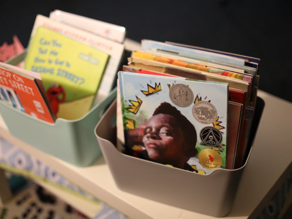 Books sit on a table in Hailey Maupin’s classroom at Southview Elementary School Jan 20. Jacy Bradley, DN