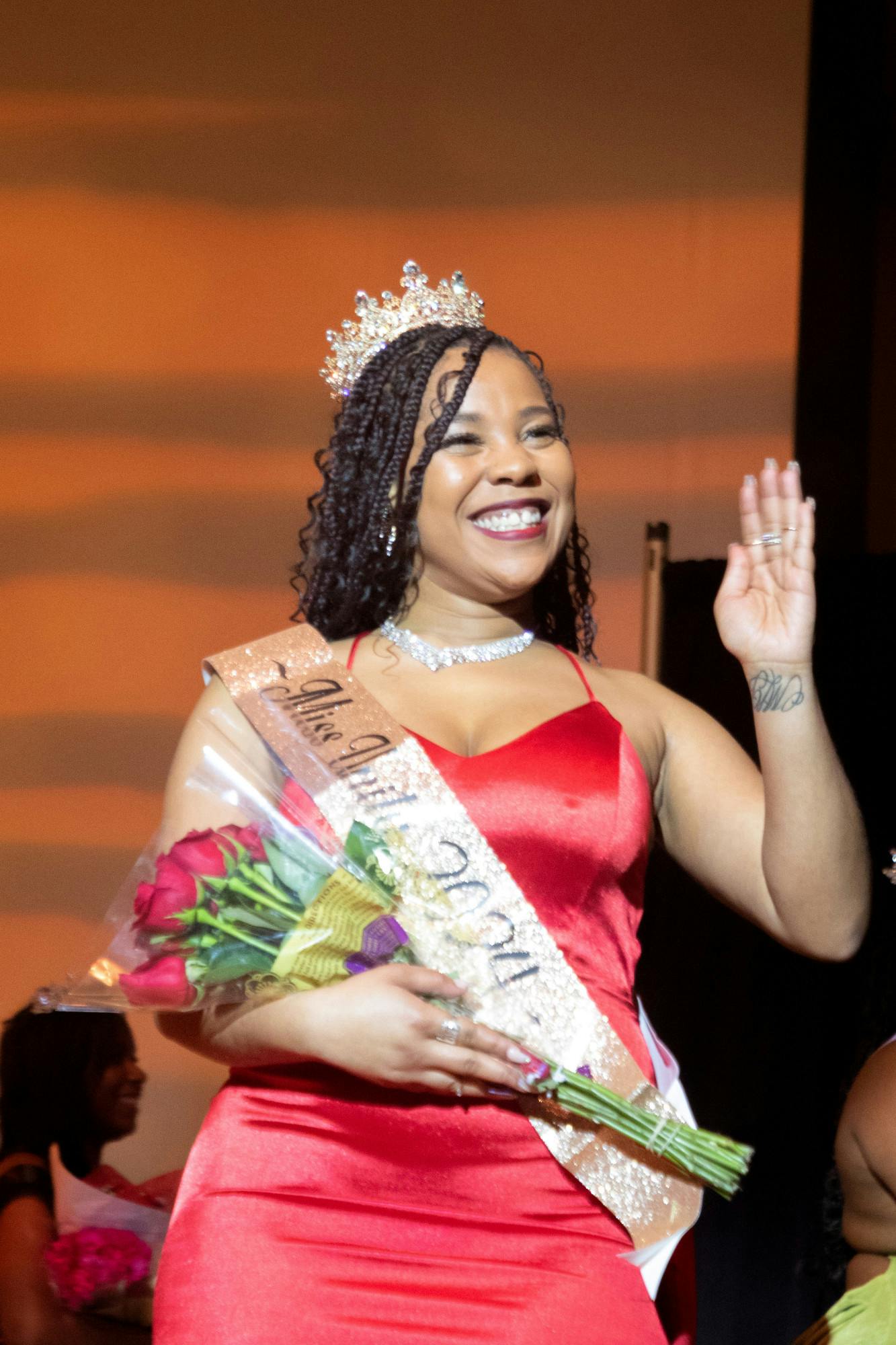Third-year Dance major Shanice Caldwell danced at the Black Student Association Unity Pageant Jan. 21 at Pruis Hall. Caldwell was awarded the Miss Unity 2024. Kate Tilbury, DN