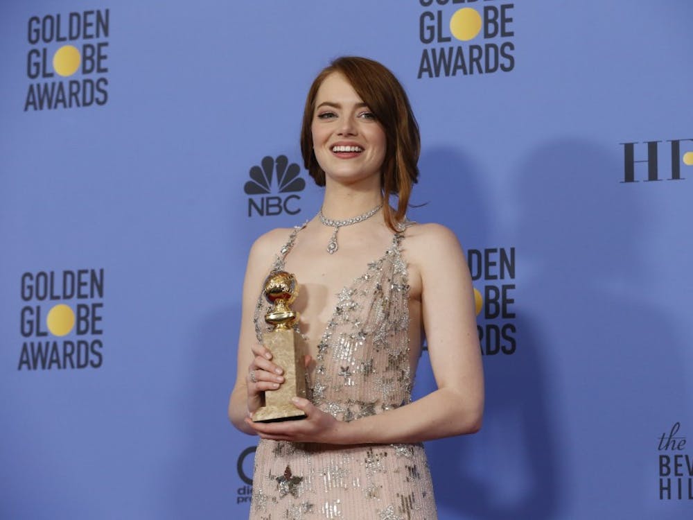 Emma Stone backstage at the 74th Annual Golden Globe Awards show at the Beverly Hilton Hotel in Beverly Hills, Calif., on Sunday, Jan. 8, 2017. (Allen J. Schaben/Los Angeles Times/TNS)