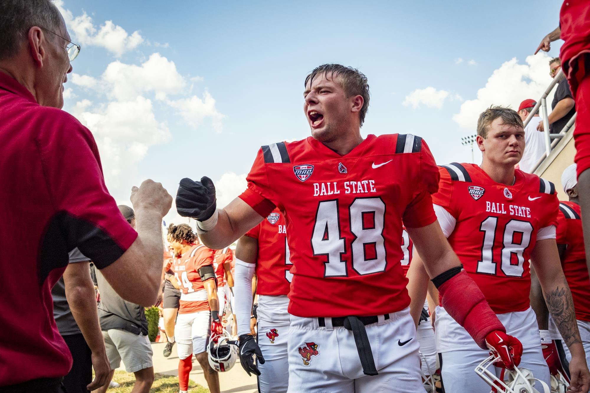 MC-78853 Ball State Football vs Ohio on Oct. 4, 2025. Photo by Samantha Blankenship/Ball State University.