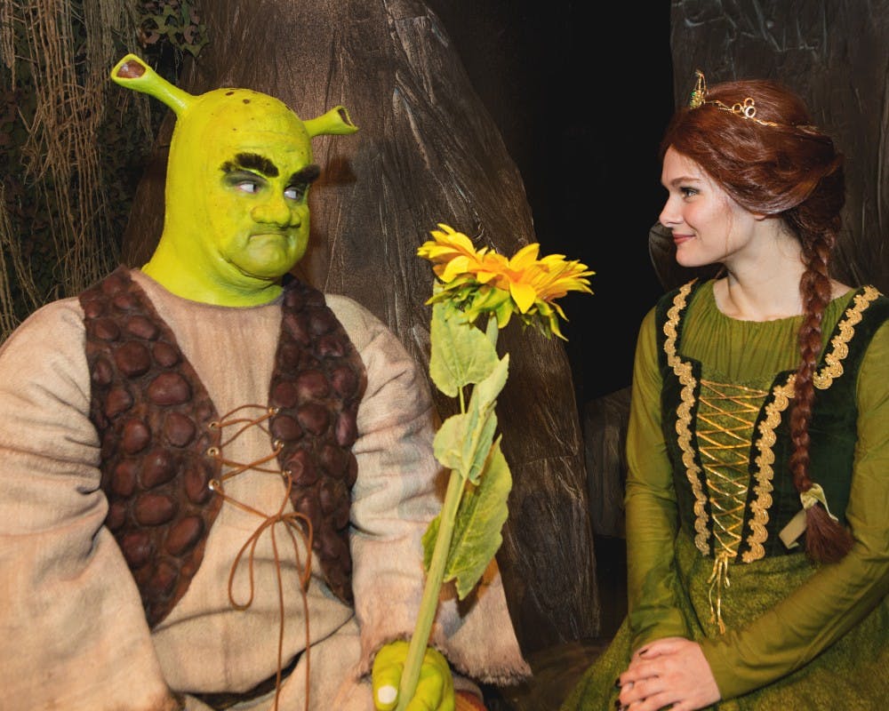 Ball State's Department of Theatre and Dance will show&nbsp;"Shrek the Musical" on March 31 at&nbsp;the University Theatre. The musical, co-directed by&nbsp;Bill Jenkins, chairman of the Department of Theatre and Dance, and&nbsp;Broadway actress Sutton Foster, is based on the DreamWorks Animation film about an ogre on a quest to rescue a princess from her tower.&nbsp;Kip Shawger // Photo Provided