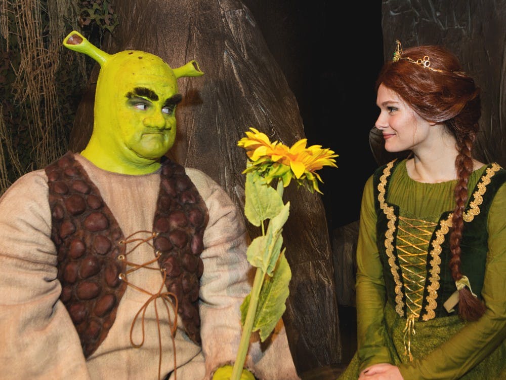 Ball State's Department of Theatre and Dance will show&nbsp;"Shrek the Musical" on March 31 at&nbsp;the University Theatre. The musical, co-directed by&nbsp;Bill Jenkins, chairman of the Department of Theatre and Dance, and&nbsp;Broadway actress Sutton Foster, is based on the DreamWorks Animation film about an ogre on a quest to rescue a princess from her tower.&nbsp;Kip Shawger // Photo Provided