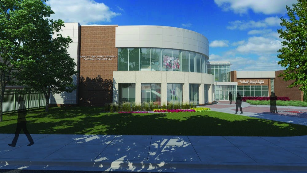 <p><strong>The new Ronald E. and Joan M. Venderly Football Team Complex</strong> is depicted in a rendering. The university had the groundbreaking ceremony on June 19 for the complex. <strong>PHOTO PROVIDED BY BSU ATHLETICS</strong></p>