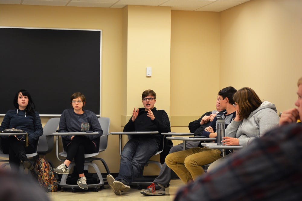 <p>Students are free to express their opinions and beliefs during the Philosophy Club meetings and discussion is encouraged. <em>DN PHOTO KORINA VALENZUELA</em></p>
