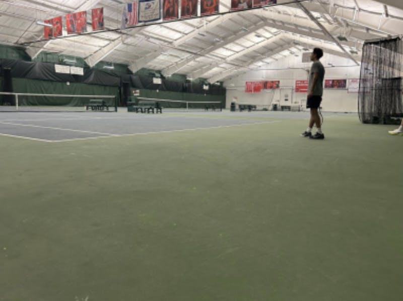 Ball State Men’s Tennis practicing for two-match weekend.