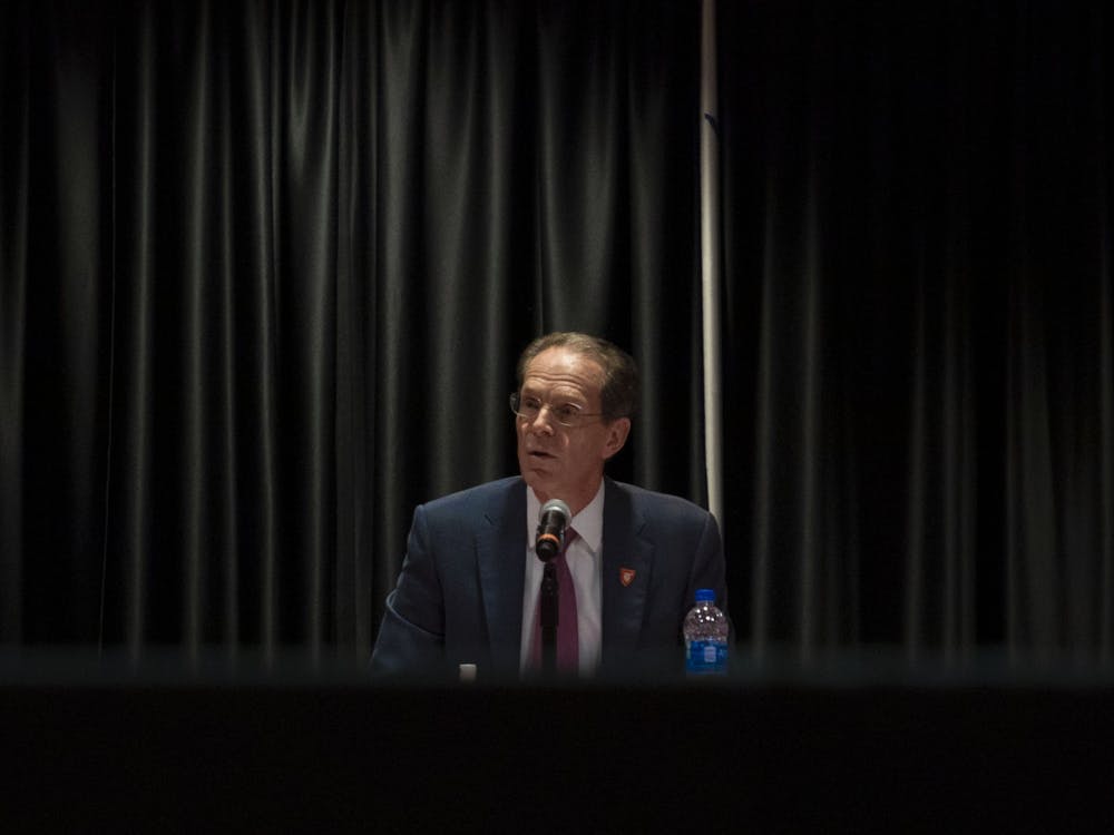Ball State President Geoffrey Mearns proposes an extension to Beth Goetz’s contract at the Board of Trustees meeting July 1, 2021. Goetz&#x27;s contract was extended through June 2027. Lauren Clark, DN