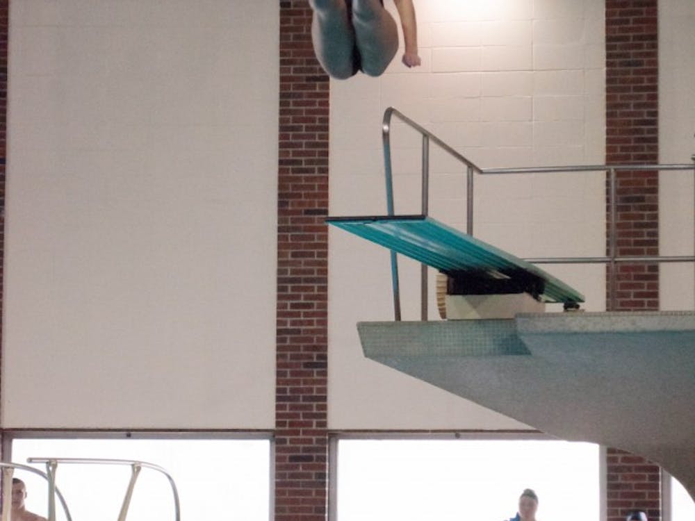 Ball State sophomore diver Madie Zirzow competes in the diving competition on day two of the Doug Coers Invitational at Lewellen Aquatic Center. DN PHOTO KATIE GRAY