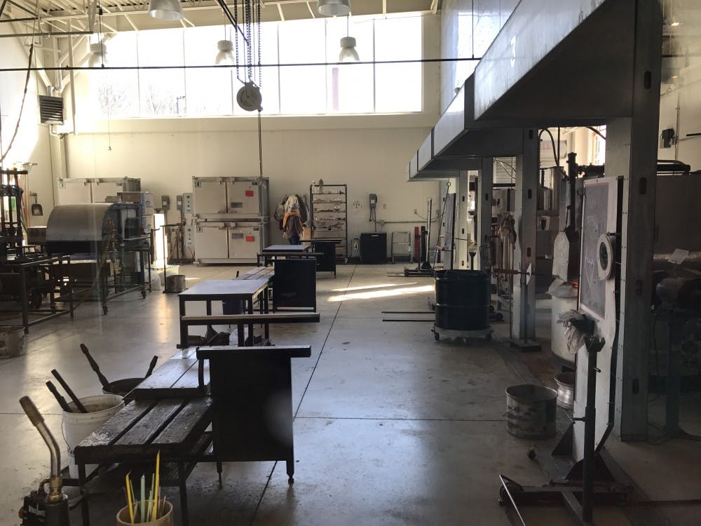 <p>The&nbsp;Marilyn K. Glick Center for Glass is the home to the Glass Guild, a group of students&nbsp;who make glass artwork for class and to sell. The guild hosts sales throughout the year to raise funds and give students a chance to sell their work. <em>Alexandra Smith // DN</em></p>