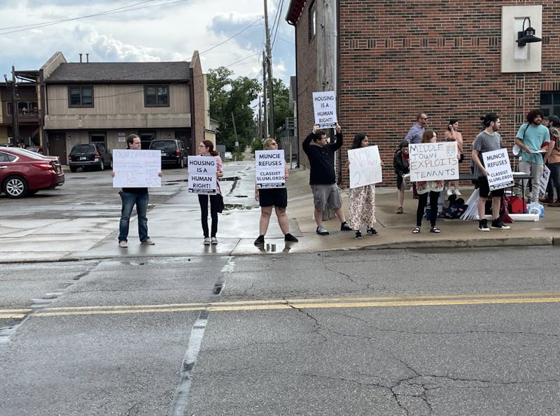 Tenants gather together to protest ‘unsafe living conditions' The