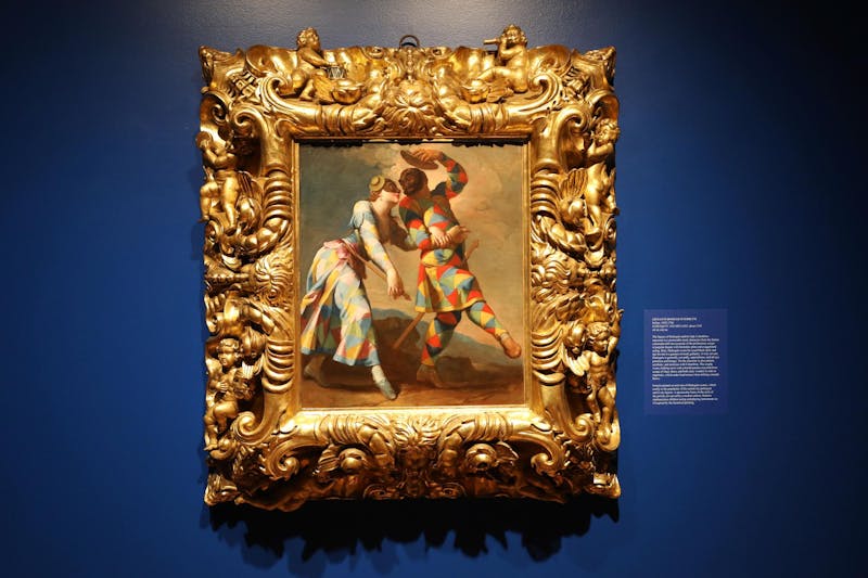 The “Harlequin and His Lady” painting by Giovanni Domenico Ferretti in “the Beyond the Medici” exhibit Feb. 19 at the David Owsley Museum of Art. The exhibit will open Feb. 22 to the public. Mya Cataline, DN