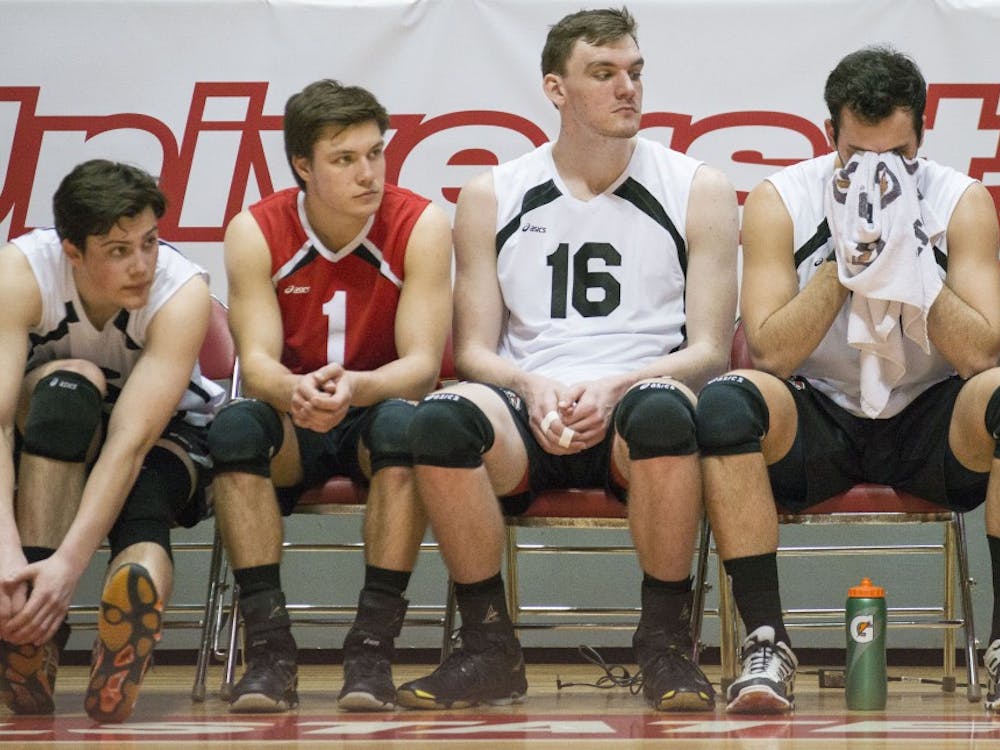 The Ball State men’s volleyball team ended its regular season with losses to No. 13 Lewis and No. 12 Loyola. This caused the team to finish No. 3 in the upcoming Midwestern Intercollegiate Volleyball Association tournament, where it will host the quarterfinal matchup against McKendree. DN FILE PHOTO BREANNA DAUGHERTY