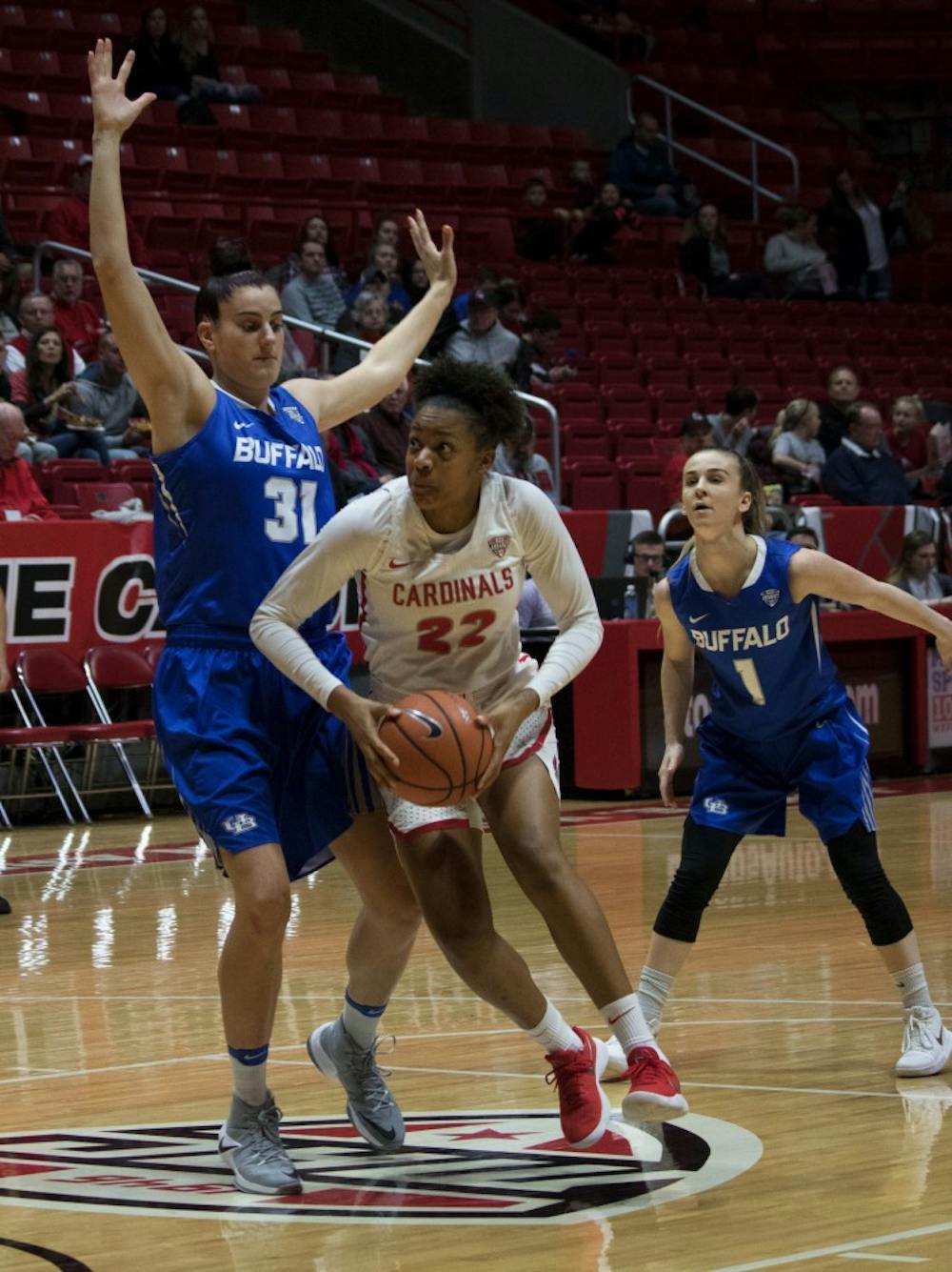 Ball State lost to Buffalo 80-84 during the game on Jan. 13 in John E. Worthen Arena. Rebecca Slezak, DN
