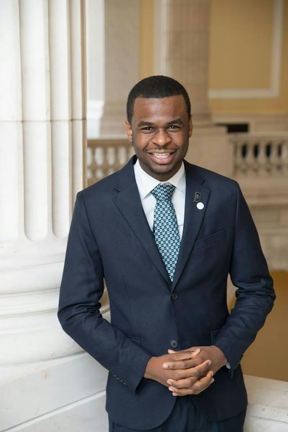 <p>Steven Williams, a senior political science and criminal justice major, is interning at the office of Congressman G.K Butterfield. PHOTO COURTESY OF FACEBOOK</p>