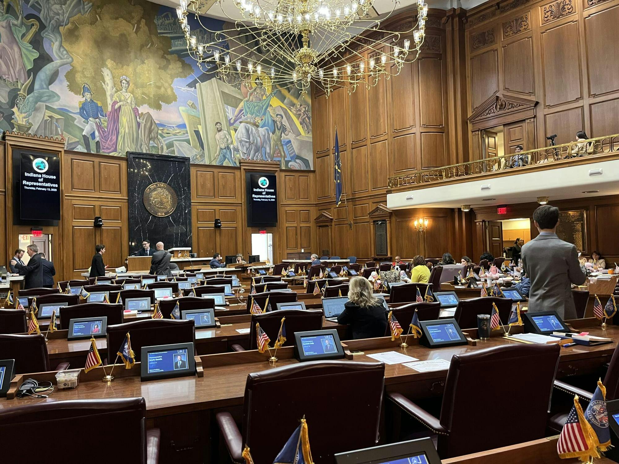The Indiana House chamber. (Niki Kelly/Indiana Capital Chronicle)