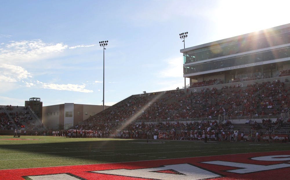 <p>Scheumann Stadium was built in 1967 and originally seated 16,000. It went under a renovation in 2007 and now seats 22,500. <strong>Paige Grider, DN</strong></p>