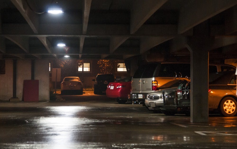 Ball State has been replacing the existing sodium vapor lights with energy efficient LEDs. Student Government Association recently passed a piece of legislation stating that as lights need to be replaced, they will be replaced with LEDs. DN PHOTO JONATHAN MIKSANEK
