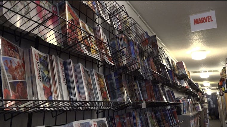 Selection of comic books available at Aw Yeah Comics