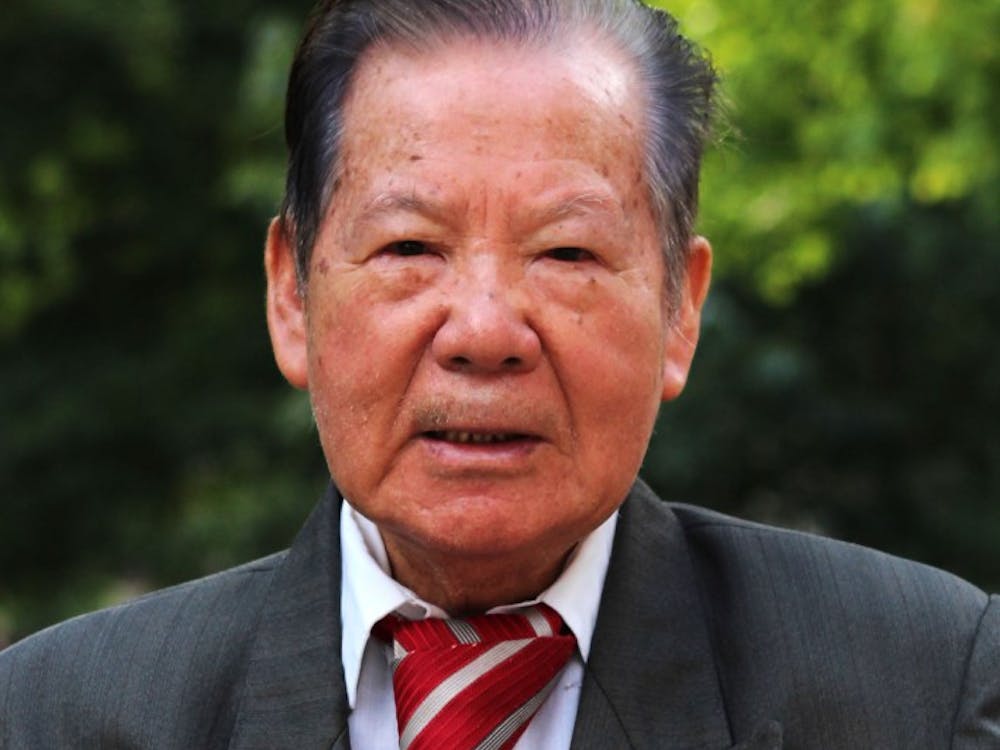 Teh-Kuang Chang poses for a photo Aug. 30, 2018, on Ball State University Campus. Chang was a professor of Political Science at Ball State University and taught for 54 years. Michaela Kelley, DN