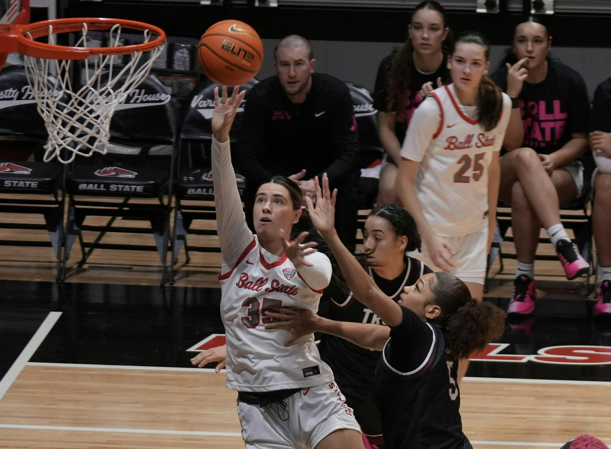 Ball State Women’s Basketball defeated the Troy Trojans in a thrilling 87-86 comeback performance.&nbsp;Worthen Arena erupted as freshman guard Zhen Verburgt made a critical three-pointer to give Ball State a one-point lead with just under six seconds remaining.&nbsp;Read more here