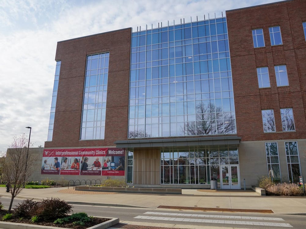 The Interprofessional Community Clinics located in the Health Professions Building on Ball State’s campus April 20. Located in the clinic, the Healthy Lifestyles Center helps students and community members looking to change their fitness and eating routines. Daniel Kehn, photo provided
