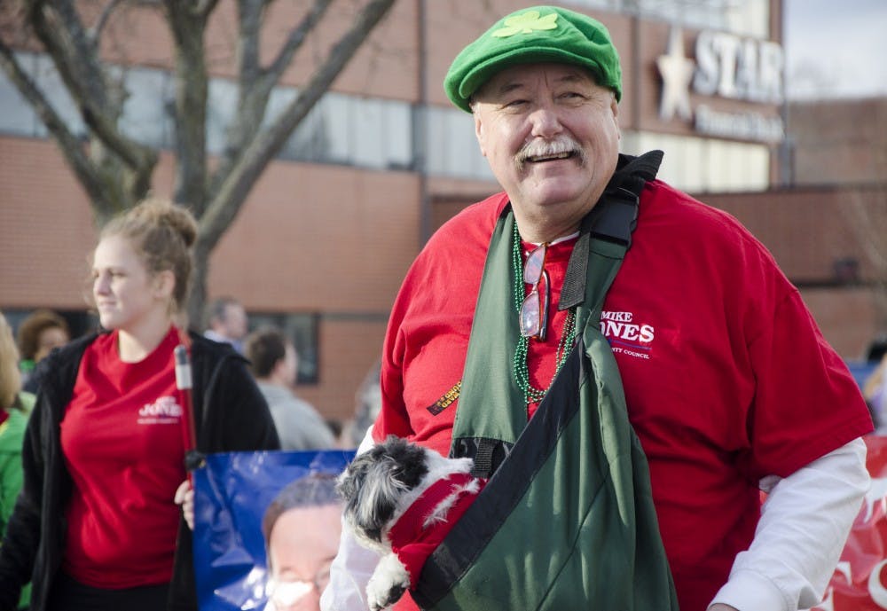 The St. Patrick's Day Parade took place in Downtown Muncie on March 17. Various floats handed out candy to parade-goers. DN PHOTO KELSEY DICKESON