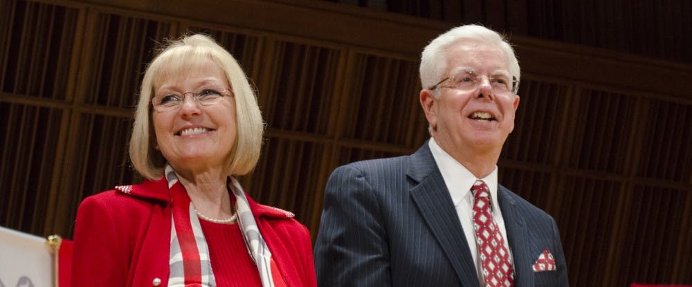 Ball State announced its new President Paul W. Ferguson on May 22 at Sursa Hall.