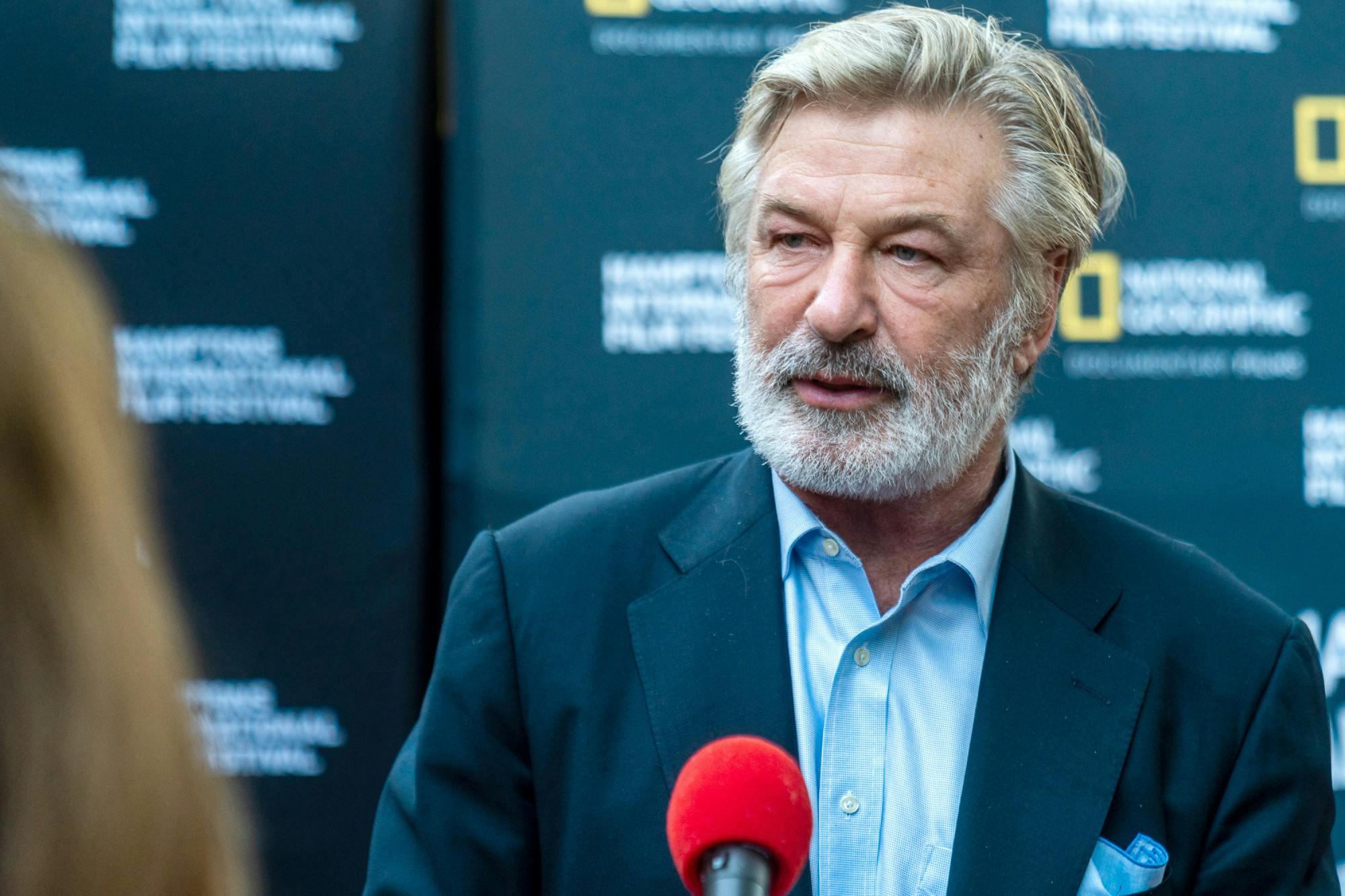 Alec Baldwin at the Hamptons International Film Festival in October 2021, days before the accidental shooting on the set of “Rust.” (Mark Sagliocco/Getty Images for National Geographic/TNS)